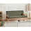 Beliani Sofa 3 Seater ESRUM Fabric Light Brown/ Green 2