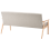 Beliani Sofa 3 Seater ESRUM Fabric Light Brown/ Grey 5