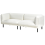 Beliani Sofa 3 Seater VORGOD Boucle Off-White 5