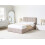Beliani Ottoman Bed QUIBERON Fabric Beige 140 x 200 cm (EU Double) 2