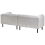 Beliani Sofa 3 Seater VORGOD Fabric Light Grey 5