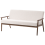 Beliani Sofa 3 Seater ESRUM Fabric Dark Brown/ Beige 4