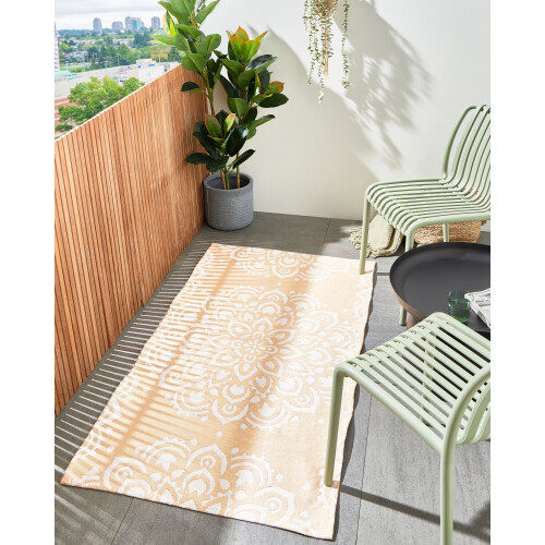 Beliani Outdoor Rug KARWAR Beige 80 x 150 cm 1