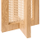 Beliani Side Table KARLO Light Brown 6