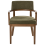 Beliani Set of 2 Dining Chairs DALBO Boucle Brown/Green 4