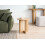 Beliani Side Table KARLO Light Brown 2