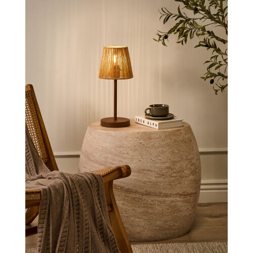 Beliani Table Lamp HANGER Metal Brown 1