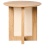 Beliani Side Table KARLO Light Brown 4