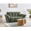 Beliani Sofa 2 Seater HALBA Boucle Green 2