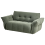 Beliani Sofa 2 Seater HALBA Boucle Green 5