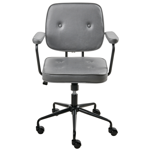 Beliani Desk Chair PAWNEE Velvet Grey 1