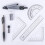 Math Geometry Kit Sets Protractor Drawing Triangle Eraser Compass Set 3