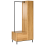 Beliani 5 Shelf Open Wardrobe LEANDRO Light Brown 5