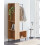 Beliani 5 Shelf Open Wardrobe LEANDRO Light Brown 2