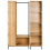 Beliani 9 Shelf Open Wardrobe LEANDRO Light Brown 4