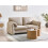 Beliani Sofa 2 Seater GETA Fabric Taupe 2