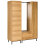 Beliani 9 Shelf Open Wardrobe LEANDRO Light Brown 5