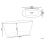 Beliani Freestanding Bathtub CHUBUT 1500 x 750 mm White 7