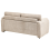 Beliani Sofa 2 Seater GETA Fabric Taupe 5