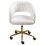 Beliani Desk Chair KATONAH Boucle Off-White 5