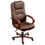 Beliani Massage Chair DIAMOND with Heating Leather Dark Brown 4