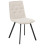 Beliani Set of 2 Dining Chairs CARVER Fabric Beige 4