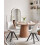 Beliani Set of 2 Dining Chairs HEDLEY Fabric Light Beige 2