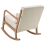 Beliani Rocking Chair SKOVDE Fabric Light Beige 6