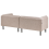 Beliani Sofa 3 Seater VORGOD Fabric Light Brown 5