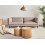 Beliani Sofa 3 Seater VORGOD Fabric Light Brown 2