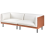 Beliani Sofa 3 Seater VORGOD Fabric Off-White 4