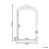 Beliani Wall Mirror GORGES 55 cm 96 cm Metal Gold 3