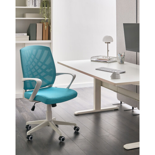 Beliani Office Chair BONNY Blue 1