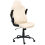 Beliani Office Chair TRIUMPHER Faux Leather Off-White 4