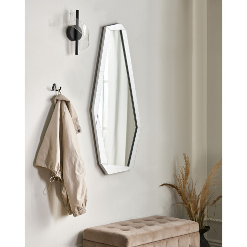 Beliani Wall Mirror CHANU 44 cm 104 cm Silver 1