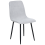 Beliani Set of 4 Dining Chairs TUSCOLA Fabric Light Grey 4