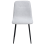 Beliani Set of 4 Dining Chairs TUSCOLA Fabric Light Grey 5