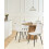 Beliani Set of 4 Dining Chairs ARGYLE Velvet Off-White 2