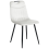Beliani Set of 4 Dining Chairs ARGYLE Velvet Off-White 4