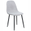 Beliani Set of 4 Dining Chairs CRANDALL Fabric Light Grey 4