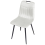 Beliani Set of 4 Dining Chairs ARGYLE Velvet Off-White 6