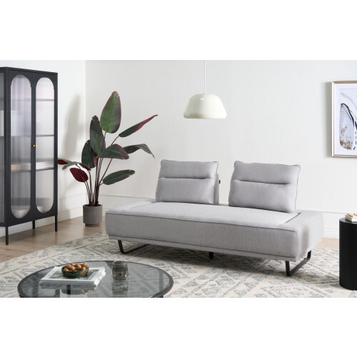 Beliani Sofa 3 Seater FAXEN Fabric Grey 1