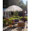 Beliani Patio Parasol 155 cm MONDELLO White/ Black 2
