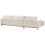 Beliani Corner Sofa 4 Seater SIGGARD Boucle White Right Hand 6