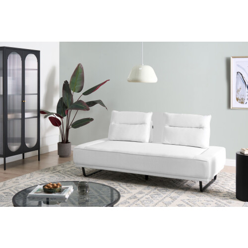 Beliani Sofa 3 Seater FAXEN Fabric White 1