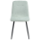 Beliani Set of 4 Dining Chairs TUSCOLA Fabric Light Green 5