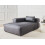 Beliani Right-Hand Chaise Longue BRANDE Fabric Black 2