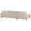 Beliani Corner Sofa 4 Seater SIGGARD Fabric Beige Right Hand 5