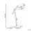 Beliani LED Desk Lamp LEONIS with Dimmer Grey 2