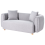 Beliani Sofa 2 Seater LILLEROD Fabric Grey 4